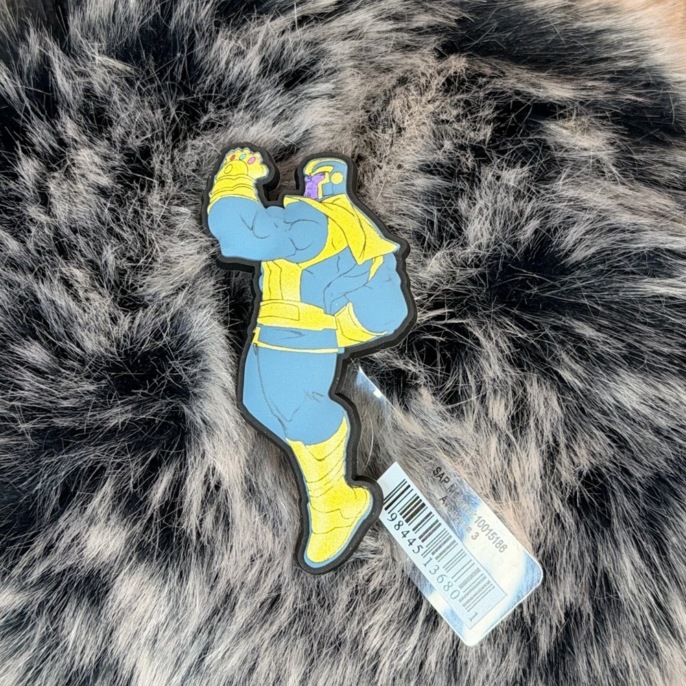 Thanos croc charm